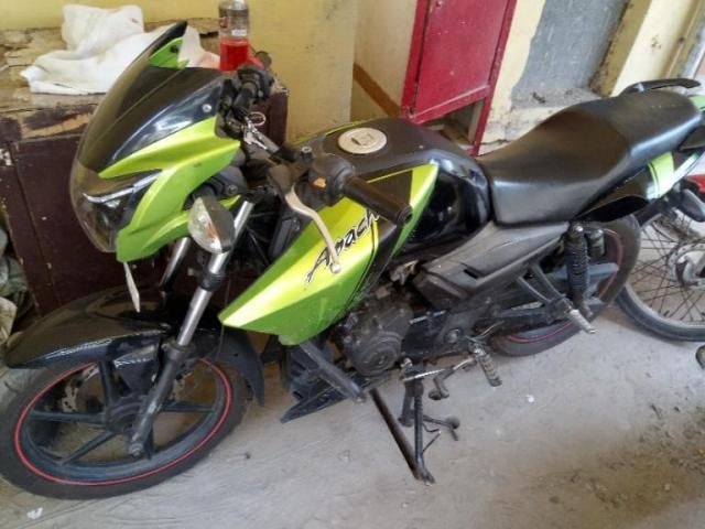 8 Used Green Color Tvs Apache Rtr Motorcycle Bike For Sale Droom