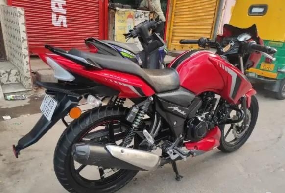 7 Used Red Color Tvs Apache Rtr Motorcycle Bike For Sale Droom
