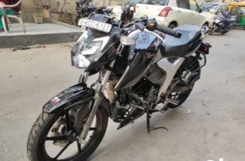 380 Used Black Color Tvs Apache Rtr Motorcycle Bike For Sale Droom